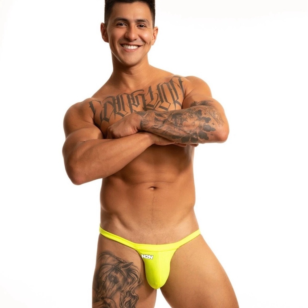 N2N BODYWEAR Neon Yellow Celebration Bikini Swimsuit